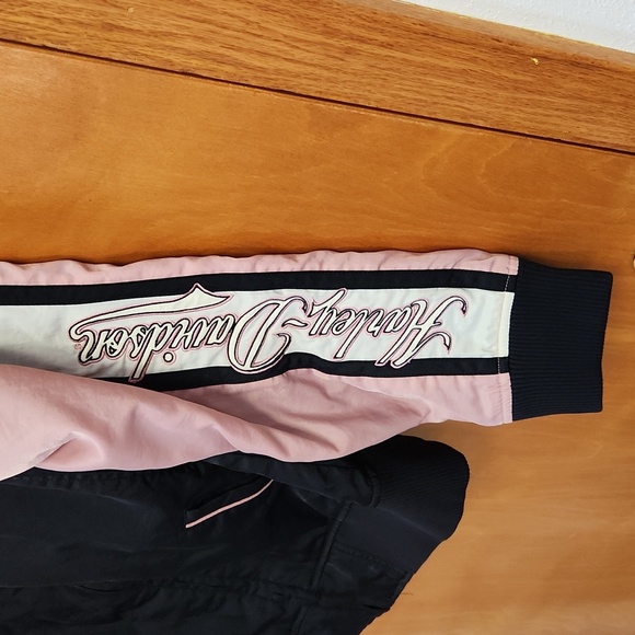 Womens Jacket, Harley-Davidson, Large, Pink/Black - Picture 3 of 8